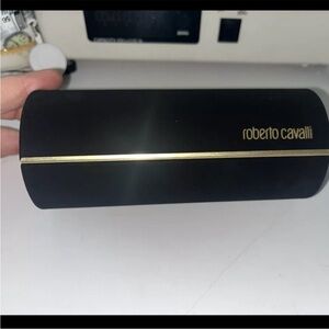 Roberto Cavalli Black and Gold sunglasses case only